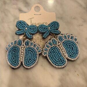 Treasure Beaded It’s a Boy earrings